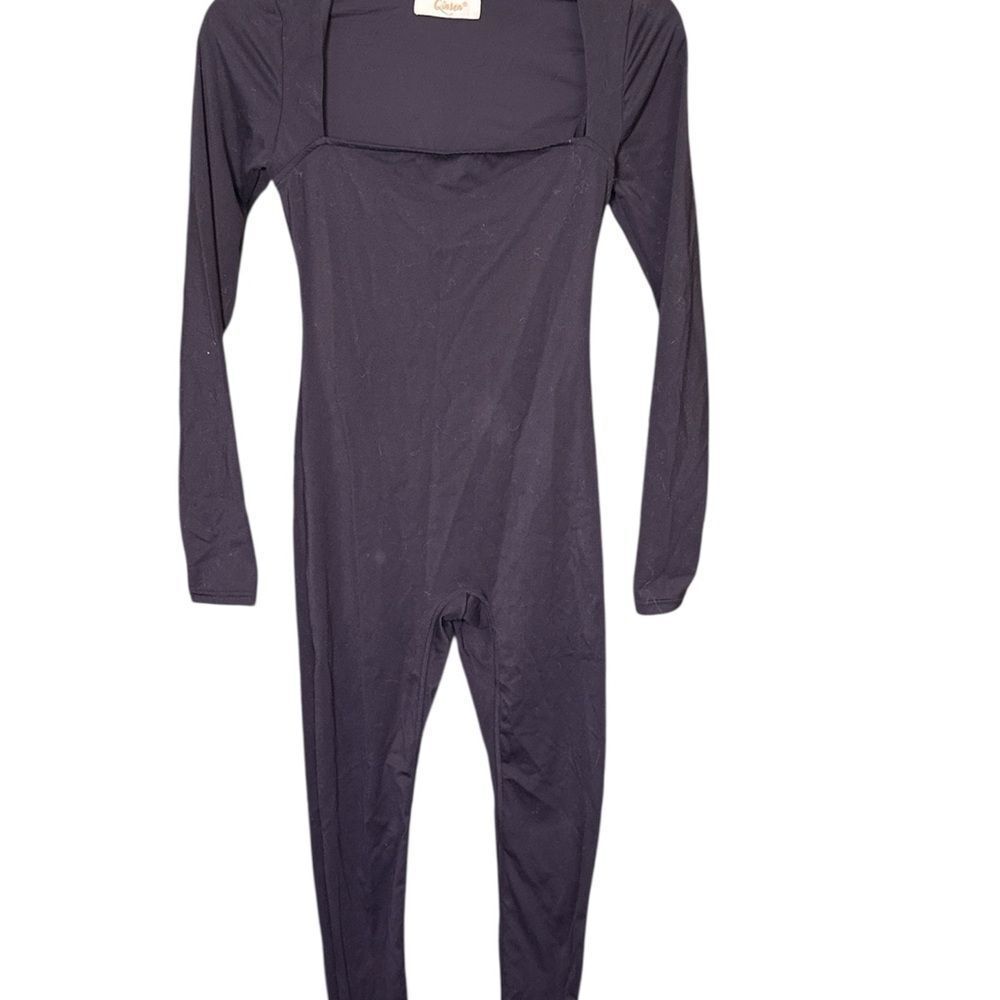 Women's Black Long Sleeve Bodysuit